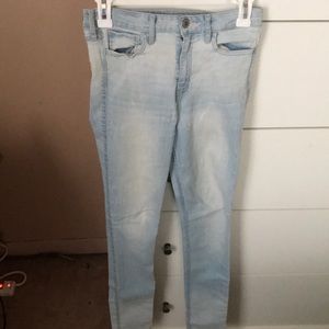 Hollister light wash jeggings